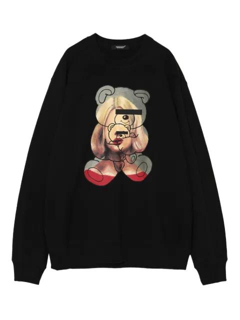 bear-print sweatshirt by UNDERCOVER