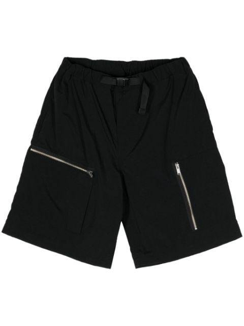 belted track shorts by UNDERCOVER
