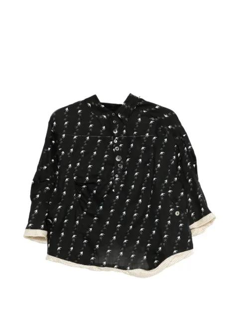 bird print blouse by UNDERCOVER