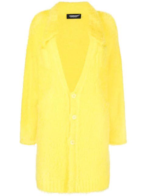 brushed knitted coat by UNDERCOVER