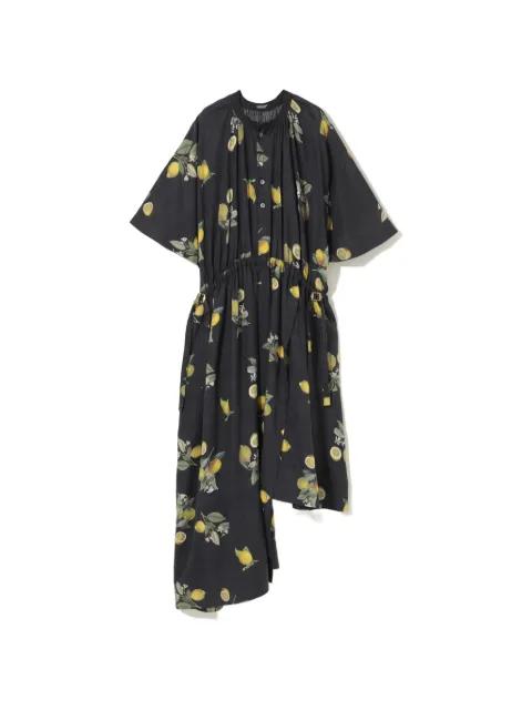 buckle citrus-print dress by UNDERCOVER