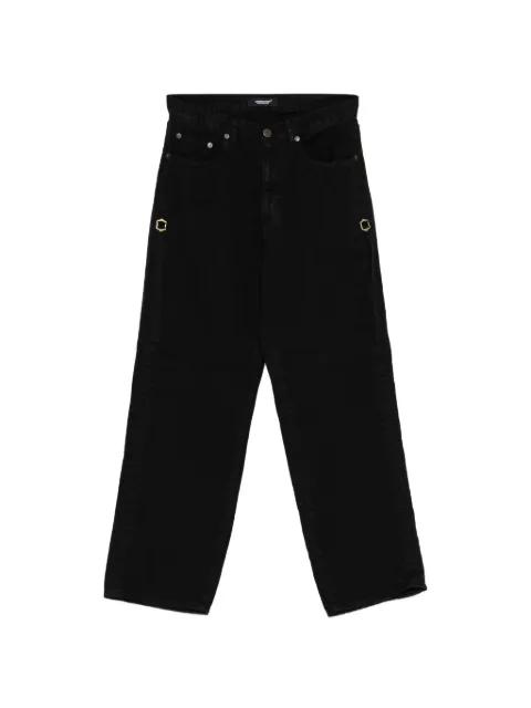 buckle-detail straight-leg jeans by UNDERCOVER