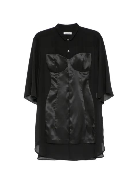 bustier-detail shirt by UNDERCOVER
