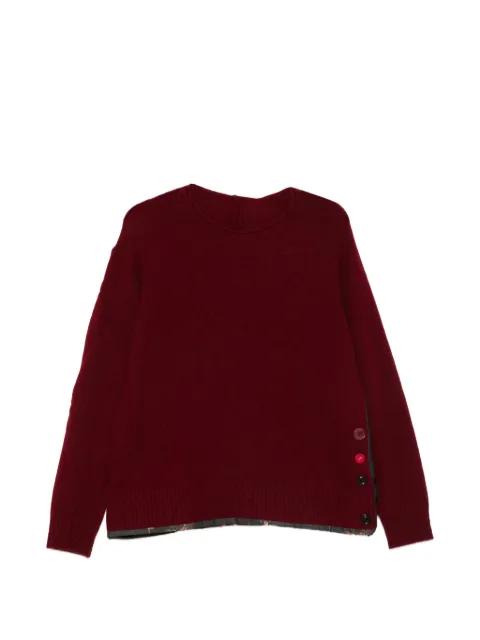 button-detail sweater by UNDERCOVER