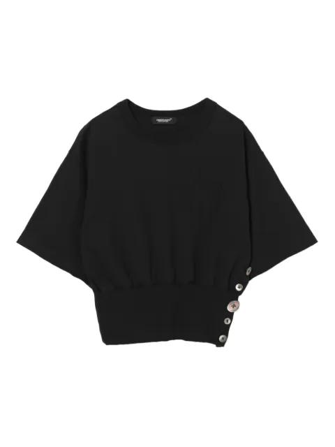 button-detailed short-sleeve T-shirt by UNDERCOVER