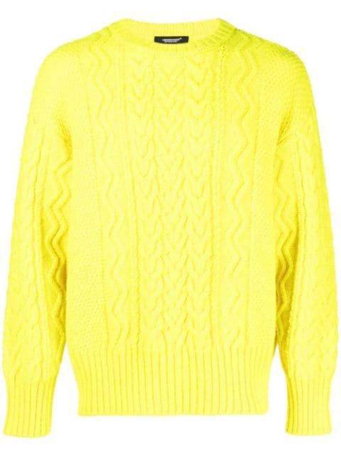 cable-knit jumper by UNDERCOVER