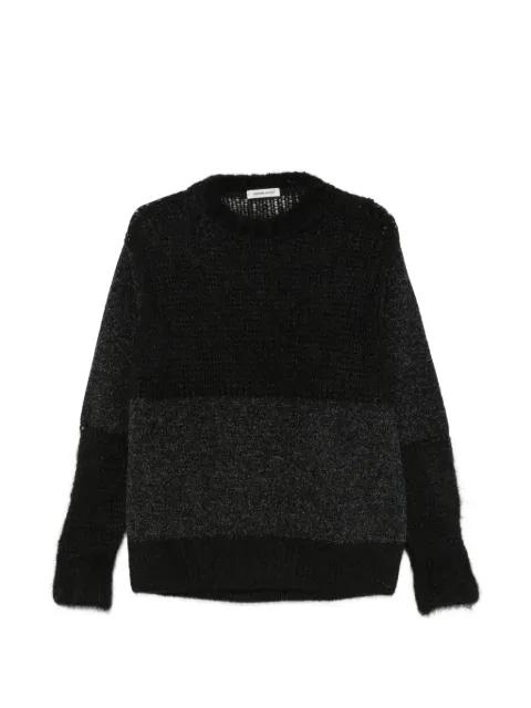colourblock brushed-finish sweater by UNDERCOVER