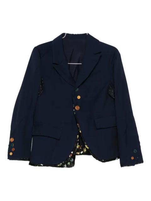 contrasting-button jacket by UNDERCOVER