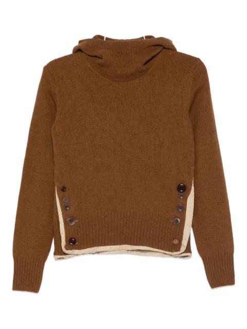 contrasting-trim jumper by UNDERCOVER