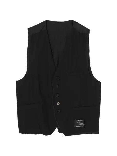cotton button vest by UNDERCOVER