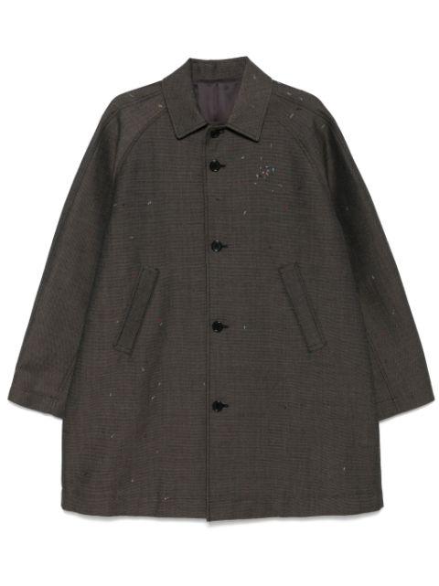 decorative-stitching coat by UNDERCOVER