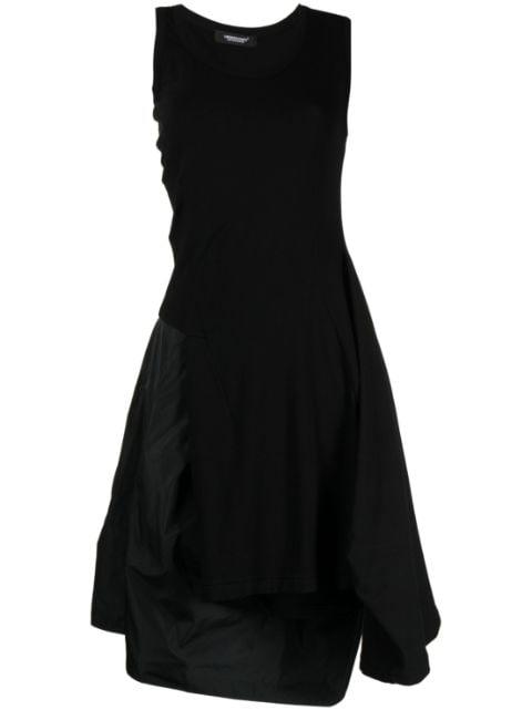 draped-detail dress by UNDERCOVER