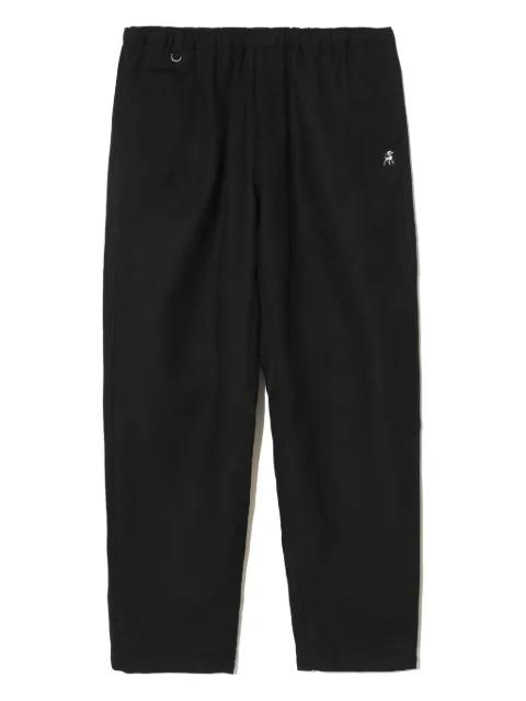drawstring embroidered-motif pants by UNDERCOVER