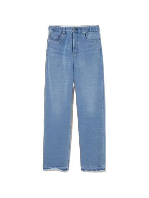 drawstring-frayed jeans by UNDERCOVER