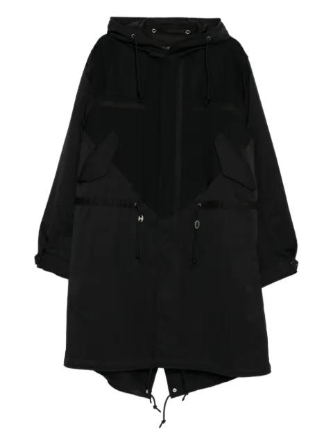 drawstring hoodied coat by UNDERCOVER