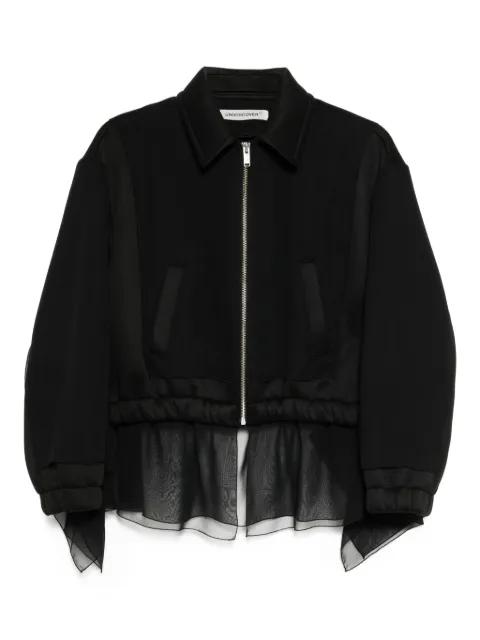 elastic-waist zip-front jacket by UNDERCOVER