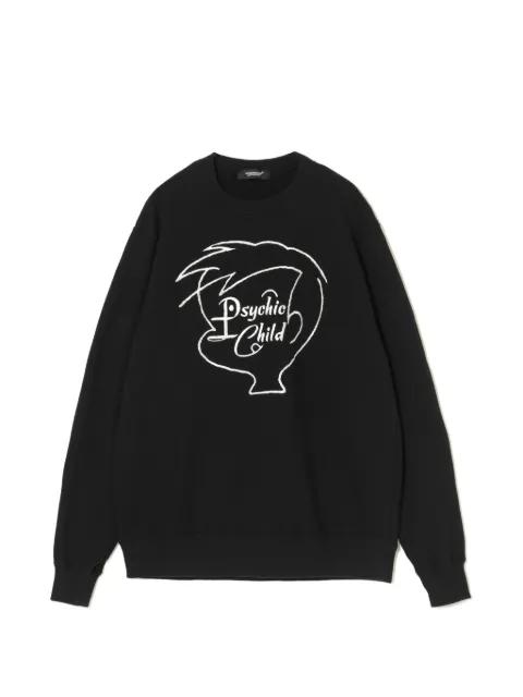 embroidered sweater by UNDERCOVER