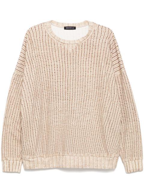 fake knit printing sweater by UNDERCOVER