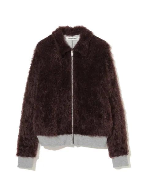 faux-fur panelled jacket by UNDERCOVER
