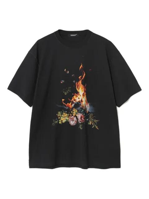 floral graphic T-shirt by UNDERCOVER