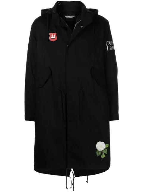 floral-print hoodied jacket by UNDERCOVER