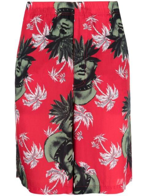 graphic-print bermuda shorts by UNDERCOVER