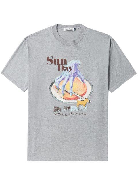 graphic-print cotton T-shirt by UNDERCOVER