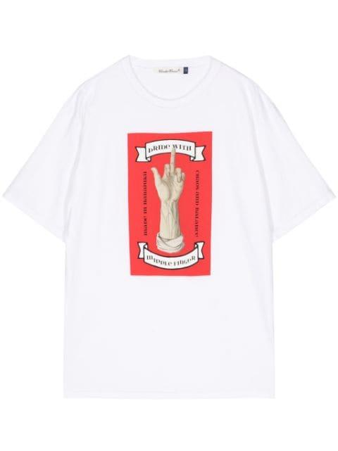 graphic-print cotton T-shirt by UNDERCOVER