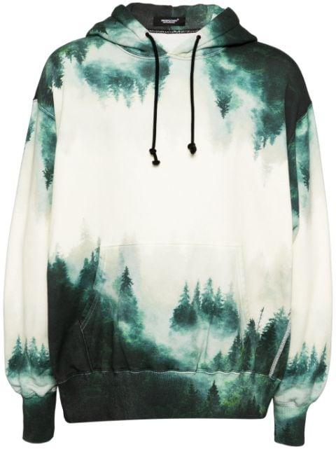 graphic print hoodie by UNDERCOVER
