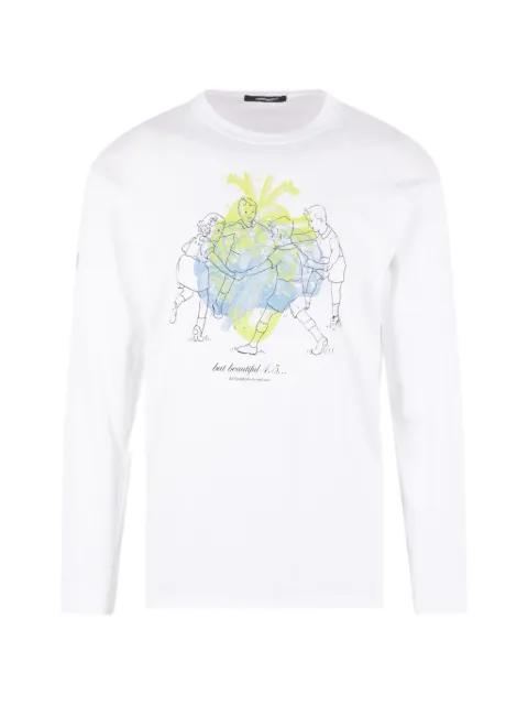 graphic-print long-sleeve T-shirt by UNDERCOVER