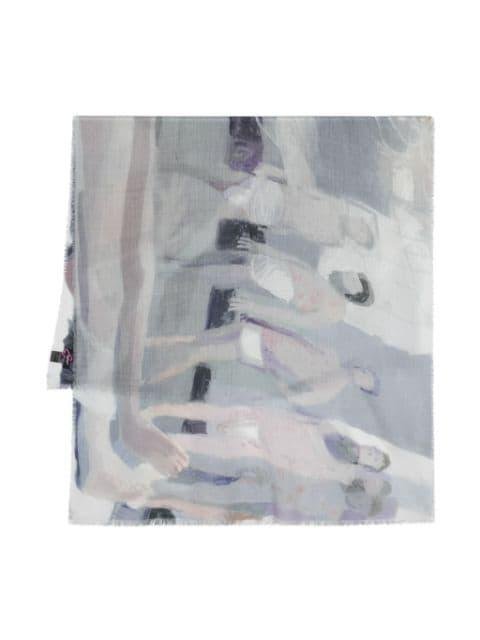 graphic-print scarf by UNDERCOVER