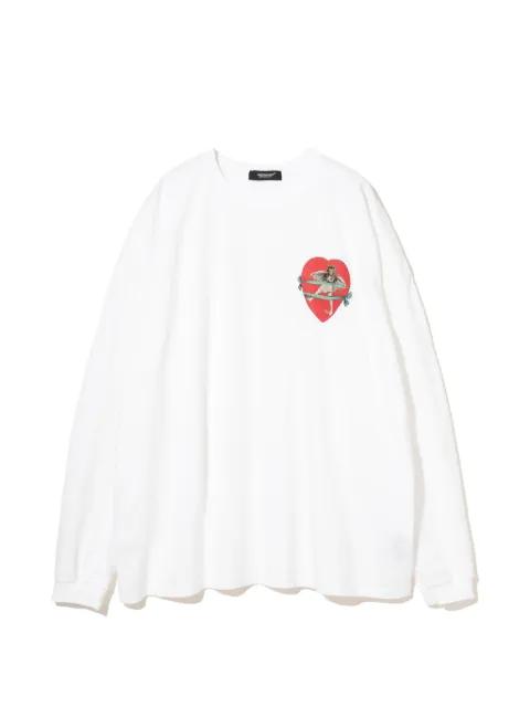 heart-print sweater by UNDERCOVER