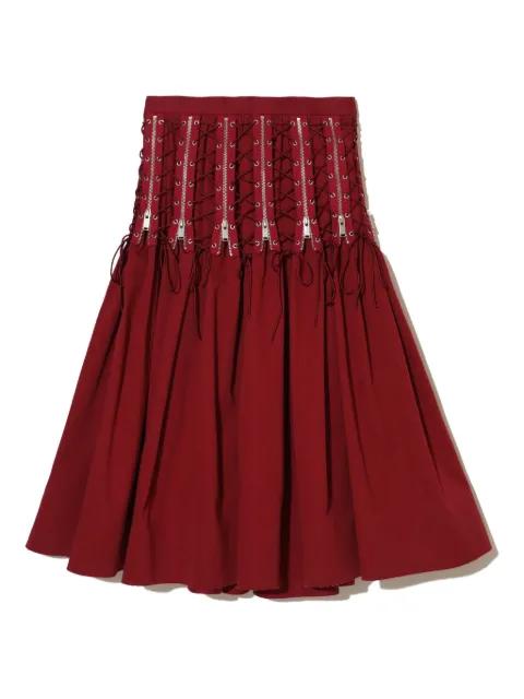high-waisted pleated skirt by UNDERCOVER