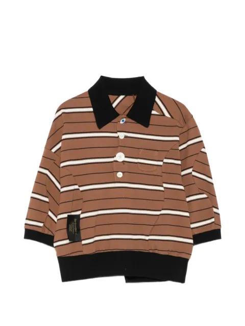 horizontal-stripe top by UNDERCOVER
