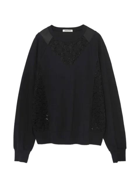 lace-panelled sweater by UNDERCOVER