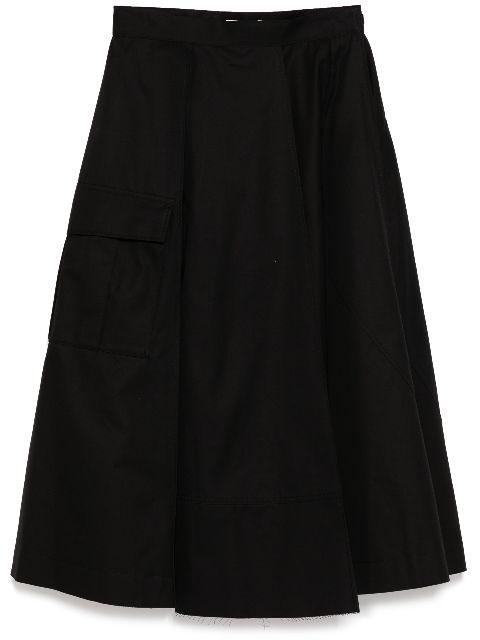 layered pleated skirt by UNDERCOVER