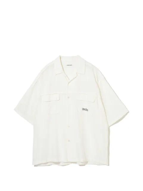 logo-embroidery short-sleeve shirt by UNDERCOVER