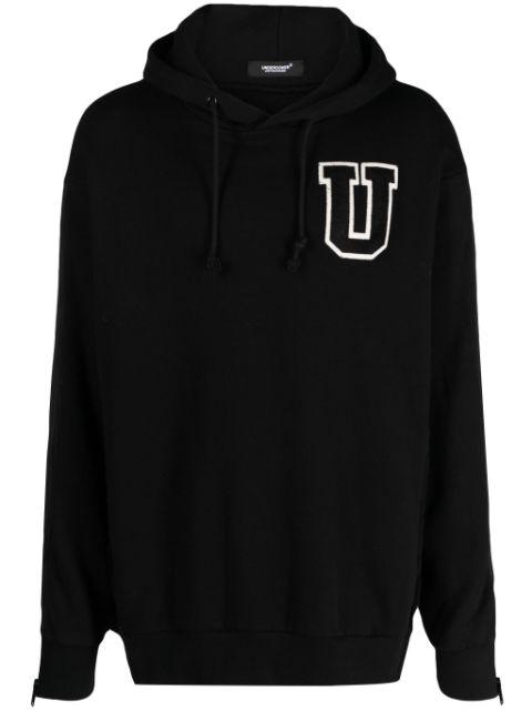 logo-patch cotton hoodie by UNDERCOVER