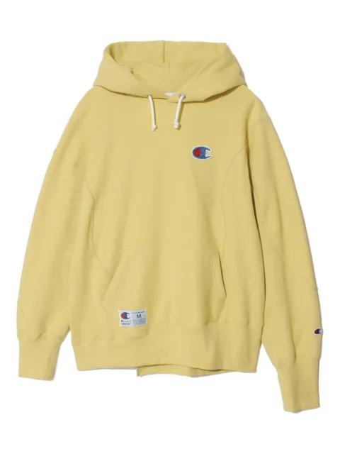logo-patch drawstring hoodie by UNDERCOVER
