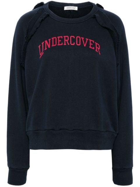 logo-print cotton sweatshirt by UNDERCOVER