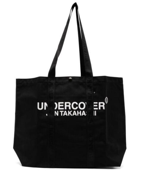 logo-printed tote bag by UNDERCOVER