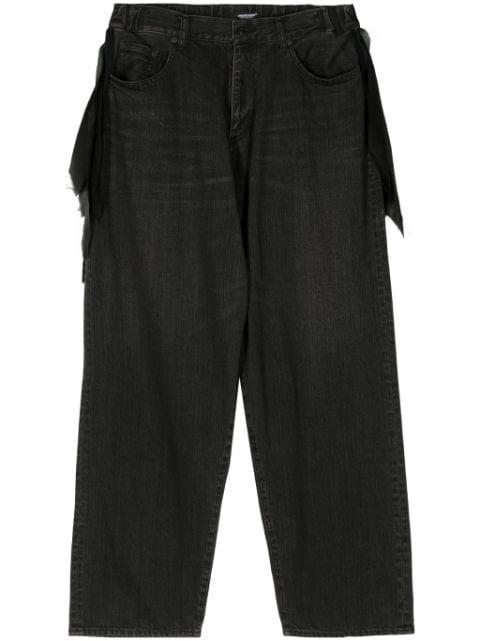 low-rise wide-leg jeans by UNDERCOVER