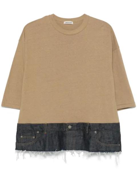 panelled T-shirt by UNDERCOVER