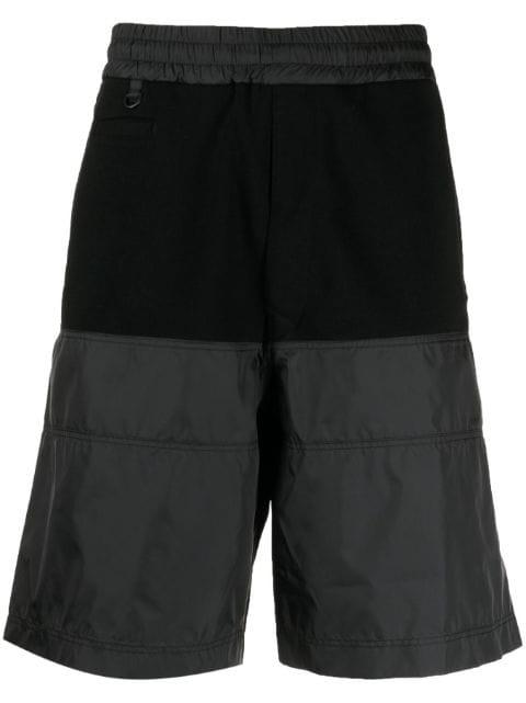 panelled-design elasticated-waistband track shorts by UNDERCOVER