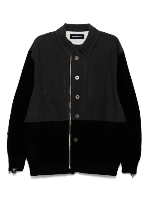 panelled shirt jacket by UNDERCOVER