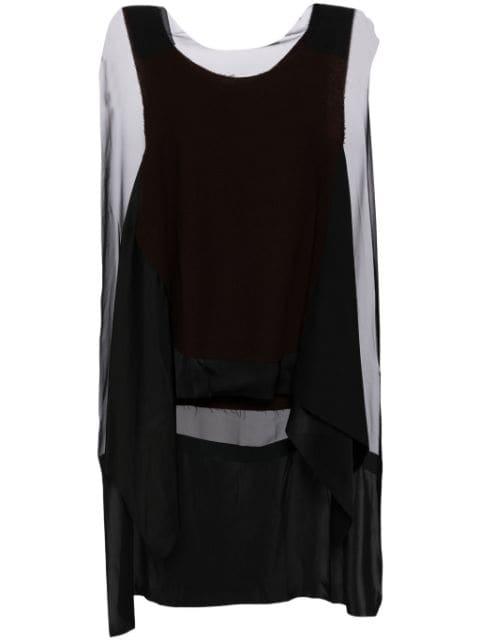 panelled vest by UNDERCOVER