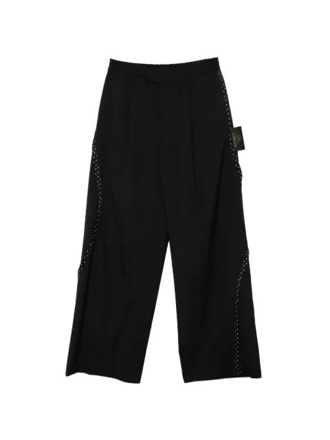 pattern-trim trousers by UNDERCOVER