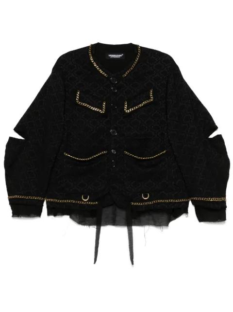 patterned-jacquard jacket by UNDERCOVER