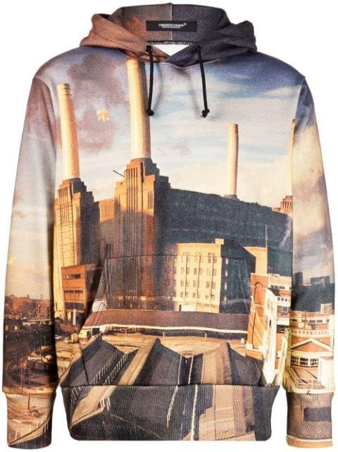 photo-printed hoodie by UNDERCOVER