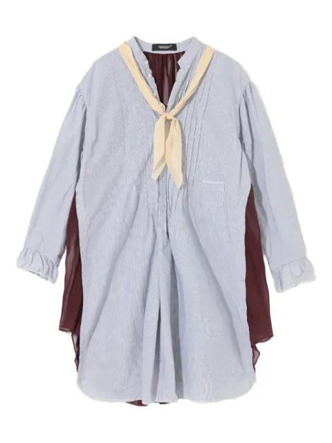 pinstripe ruffled blouse by UNDERCOVER